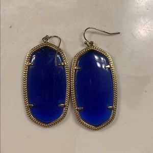 Kendra Scott Danielle Navy Blue Earrings